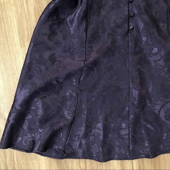 Victoria’s Secret Deep Purple front button intimate slip dress size Medium - Picture 4 of 9